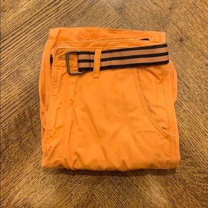 Urban Pipeline Orange Cargo Shorts